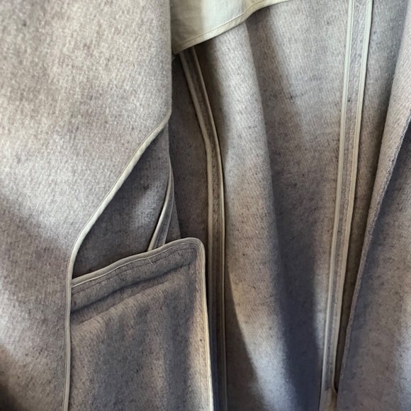 The Row Oatmeal Cashmere/Wool Long Coat - Picture 7 of 8